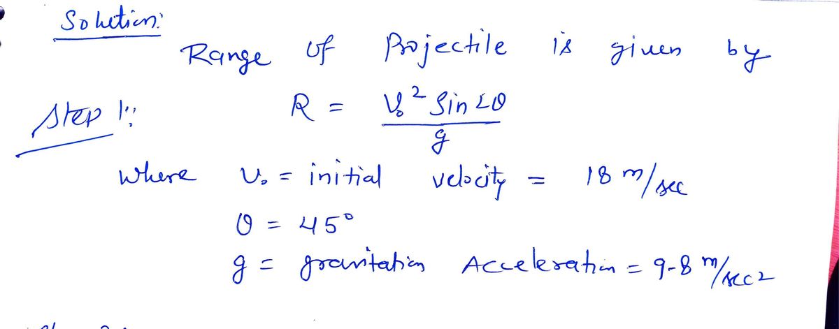 Physics homework question answer, step 1, image 1